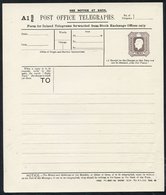 KGV P.O Telegraph 9d Die Stock Exchange, Huggins TP45 (Cat. £150), VF & Scarce. - Autres & Non Classés