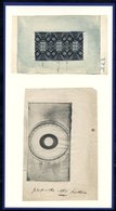 Perkins Bacon - Four Engraved Proofs, Three With Turned Engine Designs, Two Are Numbered 303 & 375 In Blue, The Other De - Autres & Non Classés