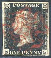 Plate 6 NL, Four Good Margins. Fine Red MC. - Autres & Non Classés