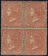 1862 4d Pale Red Pl.3 (AA-BB) Wmk Large Garter, Fine M Block Of Four, Slight Gum Crease On BA, Some Gum Disturbance O/w  - Autres & Non Classés