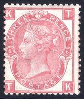 1867-80 3d Rose, Pl.6 TK, Off Centre, Fresh M, SG.103, Cat. £550. - Autres & Non Classés