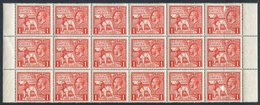 1925 Wembley Exhibition 1d Scarlet Block Of Eighteen (three Horizontal Complete Rows With Margins At Either Side), UM (o - Sonstige & Ohne Zuordnung