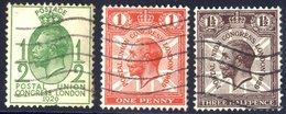 1929 PUC ½d, 1d & 1½d U Examples With Listed Varieties Comprising ½d 'CO' Joined - Missing Perfs At Base, 1d & 1½d Both  - Sonstige & Ohne Zuordnung