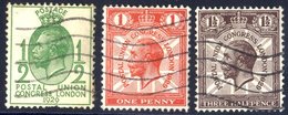 1929 PUC ½d, 1d & 1½d U Examples With Listed Varieties Comprising ½d 'CO' Joined - Missing Perfs At Base, 1d & 1½d Both  - Autres & Non Classés