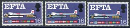 1967 EFTA 1/6d COLOUR BLUE GREY OMITTED (SG.716pd), Another With COLOUR DEEP BLUE OMITTED (SG.716pb), Normal Accompanies - Autres & Non Classés