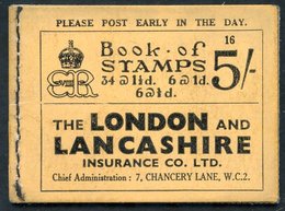 1937 5s (SG.BC4) Edition 16 Advert Pane (15) Inverted, ½d Pane Inverted, Back Cover Small Tone Spot, Fine. Cat. £275 - Autres & Non Classés