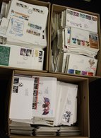 1967-2000 Duplicated Accumulation Of 3000+ FDC's Mostly Typed Addressed With Standard FDC Pmks (fills 3 Cartons) - Autres & Non Classés