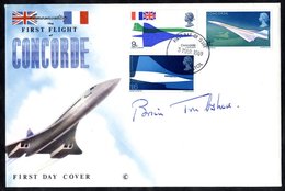 1969 Concorde FDC (unaddressed) With Filton, Bristol FDI H/stamp & Signed By Brian Trubshaw (pilot). Superb Condition. - Autres & Non Classés