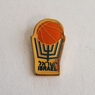 BASKETBALL ISRAEL FEDERATION  PIN BADGE DISTINTIVO BROCHE INSIGNE - Basketbal