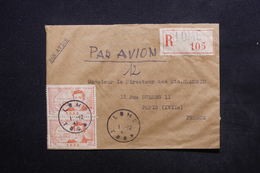 TOGO - Affranchissement Plaisant Recto Et Verso De Lome Sur Enveloppe En Recommandé Pour Paris En 1945 - L 24208 - Lettres & Documents