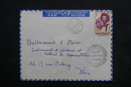 MAURITANIE - Enveloppe De Atar Pour Paris En 1940 Par Avion Avec Contrôle Postal, Affranchissement Plaisant - L 24213 - Storia Postale