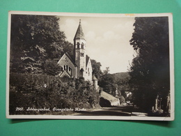 DE80 Schlangenbad Kirche 1935 Bromsilberkarte - Schlangenbad