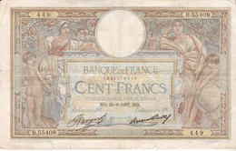 FRANCE 100 FRANCS MERSON  30/06/1937 - 100 F 1908-1939 ''Luc Olivier Merson''