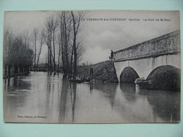 CPA 72 La Fresnaye-sur-Chédouet - Le Pont De Saint-Paul - Vue D'ensemble Et Animation    A Voir ! - La Fresnaye Sur Chédouet