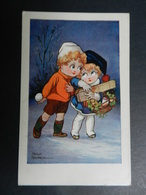 19898) FRED SPURGIN SERIE 206 BIMBO CON PALLA DI NEVE VIAGGIATA 1926 - Spurgin, Fred