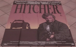 AFFICHE CINEMA ORIGINALE FILM THE HITCHER RUTGER HAUER Robert HARMON COGNAC 1986 TBE - Afiches & Pósters