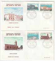 FDC - AFARS Et ISSAS - N°343/346  (1969) Edifices Publics - Cartas & Documentos