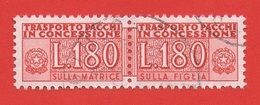 1946/81 (17) Pacchi In Concessione Filigrana Stelle IV Lire 180 - Usato - Colis-concession