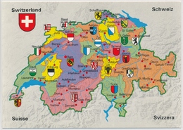 Schweiz Mit Kantonswappen - St. Anton