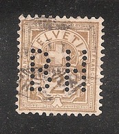 Perfin/perforé/lochung Switzerland No YT58/63/100  BH Basler Handelsmuhle Basel - Gezähnt (perforiert)