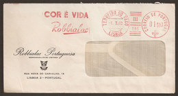 Portugal EMA Cachet Rouge Encre Robbialac 1962 Meter Stamp Robbialac Ink - Maschinenstempel (EMA)