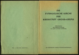 Postkarten-Serie Groß-Gerau - Evangelische Stadtkirche Vor Und Nach Der Zerstörung 1944 - Ansichtskarten Ca.1950 - Gross-Gerau