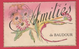 Baudour - Amitiés ... - Jolie Fantaisie Oblitérée En 1948 ... Timbre De La Victoire V ( Voir Verso ) - Saint-Ghislain