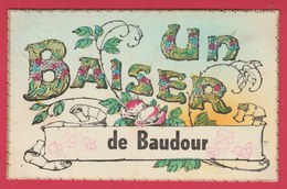 Baudour - Un Baiser De  ... - Jolie Fantaisie Oblitérée En 1948 ( Voir Verso ) - Saint-Ghislain