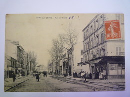 GP 2019 - 474  IVRY-sur-SEINE  (Val-de-marne)  :  Rue De  PARIS   1912   XXX - Ivry Sur Seine