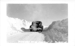 ¤¤   -   CANADA  -  PROVOST  -  Carte-Photo  -  Une Voiture Roulant Sur La Neige    -  ¤¤ - Autres & Non Classés