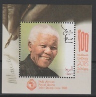 Algérie Algeria 2018 Mi. ? S/S Joint Issue PAN African Postal Union Nelson Mandela Madiba 100 Years - Algérie (1962-...)