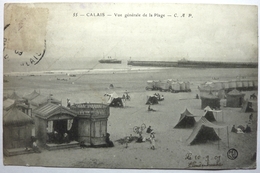 VUE GÉNÉRALE DE LA PLAGE - CALAIS - Calais