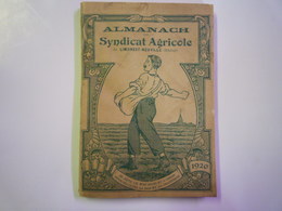 GP 2019 - 516  ALMANACH  Du Syndicat Agricole De  LIMONEST-NEUVILLE  1920   XXX - Sin Clasificación