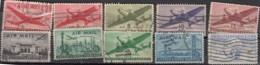 USA Poste Aerienne  Air Mail 10 Values - Andere & Zonder Classificatie