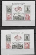 TCHECOSLOVAQUIE - 1955 - BLOC YVERT N°19 DENTELE + NON DENTELE ** MNH - COTE = 170 EUR. - Blocks & Sheetlets