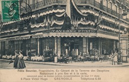 N71 - 38 - GRENOBLE - Isère - Félix Bouvier - Taverne Félix - 6, Place Victor-Hugo - Grenoble