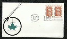 NATIONS-UNIES . EXPO 67 . 28 AVRIL 1967 . CANADA  . - Brieven En Documenten