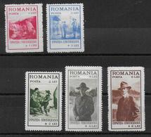 ROUMANIE - 1931 - YVERT N° 422/426 * MH - COTE = 35 EUR. - SCOUTISME - Nuevos