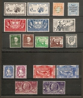 IRELAND 1937 - 1948 COMMEMORATIVE SETS (LIGHTLY) MOUNTED MINT  Cat £76+ - Unused Stamps