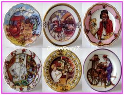 Assiettes Decoratives .. 6 Assiettes....Ref AFF : 118-2005...(pan 001) - Personajes