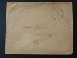 Lettre Franchise Postale Armée Du Rhin Obl. Tresor Et Postes 205 Abri Du Soldat 1916 - Kriegsmarken