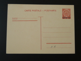 Entier Postal Stationery Grand Duché Du Luxembourg Surchargé 15 Rpf 1941 - 1940-1944 Ocupación Alemana