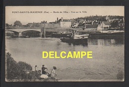 DD / 60 OISE / PONT SAINT-MAXENCE / BORDS DE L' OISE , REMORQUEUR , LAVANDIÈRES / 1916 - Pont Sainte Maxence