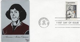 BM031 FDI/FDC Copernicus, Stempel Washington DC, 23.4.1973 - Altri & Non Classificati