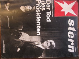 MAGAZINE STERN FEBRUAR 1967 JACQUELINE ET ROBERT KENNEDY DER TOD DES PRASIDENTEN - Voyage & Divertissement