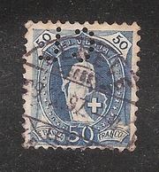 Perfin/perforé/lochung Switzerland No YT76  CL Crédit Lyonnais Genève - Perforés