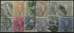 PORTUGAL, AF 126/32, 135, 140/43: Yv 124/34, 138, Used, F/VF, Cat. € 13,00 - Unused Stamps