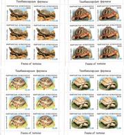 Kyrgyzstan.2010 Fauna. Turtles. 4 Sheetlets, Each Of 6. Michel # 644-47 KB - Kirgisistan