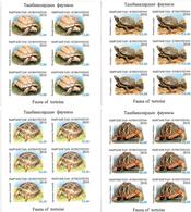 Kyrgyzstan.2010 Fauna. Turtles. Imperf 4 Sheetlets, Each Of 6 Michel # 644-47 B  KB - Kyrgyzstan