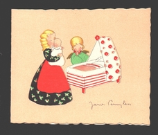 James Pennyless - Double Card - Children / Enfants / Kinder - Naïf / Naive - Ca 10,3 X 8,5 Cm - Pennyless, James